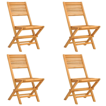 Garden Dining Set Natural Teak Solid Teak Wood 5 Piece Set
