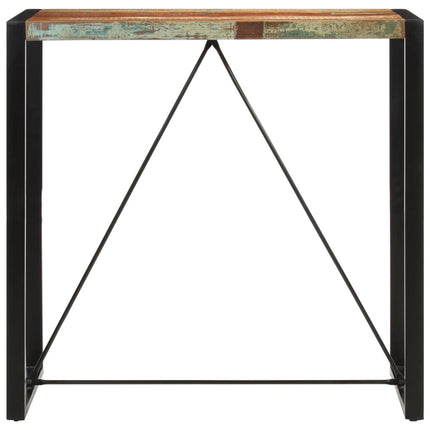 Bar Table 43.3"x21.7"x43.3" Solid Wood Reclaimed