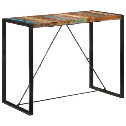 Bar Table 55.1"x27.6"x43.3" Solid Wood Reclaimed