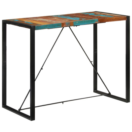 Bar Table 55.1"x27.6"x43.3" Solid Wood Reclaimed