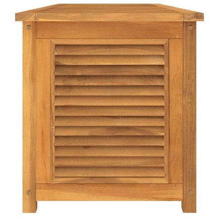 Patio Storage Box with Bag 59.1"x19.7"x21.7" Solid Wood Teak