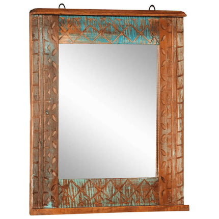 Bathroom Furniture Set Multi-colored Solid reclaimed wood, glass