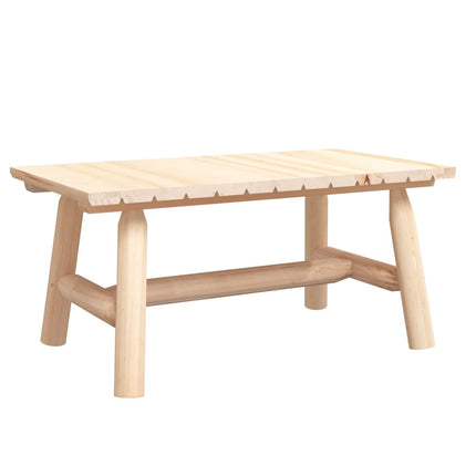 Coffee Table 35.4"x19.7"x16.1" Solid Wood Spruce