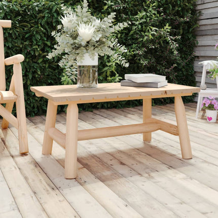 Coffee Table 35.4"x19.7"x16.1" Solid Wood Spruce