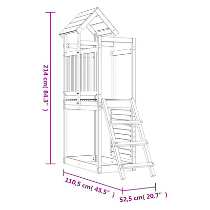 Outdoor Playset Natural wood Solid pine wood Large Durable
