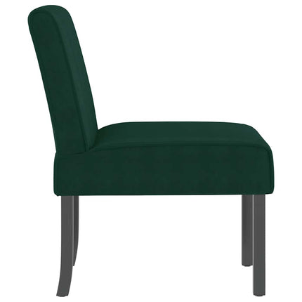 Slipper Chair Dark Green Velvet