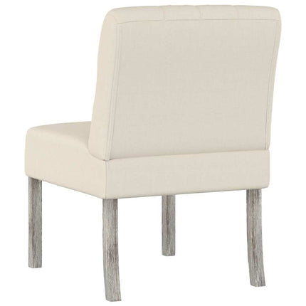 Slipper Chair Linen Button Design