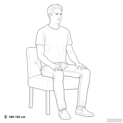 Slipper Chair Linen Button Design