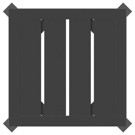 Patio Table Anthracite 13.4"x13.4"x15" Steel