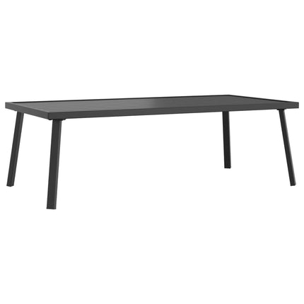 Patio Coffee Table Anthracite 43.3"x21.7"x13.8" Steel