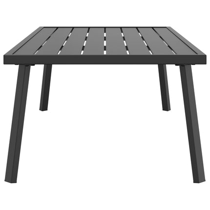 Patio Coffee Table Anthracite 43.3"x21.7"x13.8" Steel