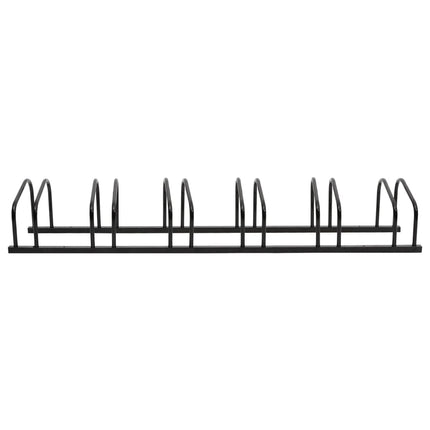 Bike Rack for 6 Bikes Black Steel