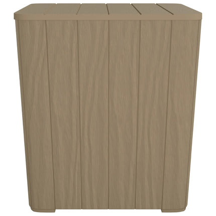 Patio Table with Removable Lid Light Brown Polypropylene