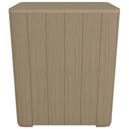 Patio Table with Removable Lid Light Brown Polypropylene