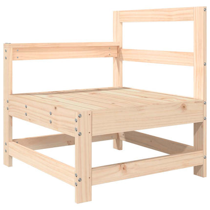 Patio Chair with Cushions Solid Wood Pine
