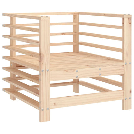 Patio Chairs with Cushions 2 pcs Solid Wood Pine