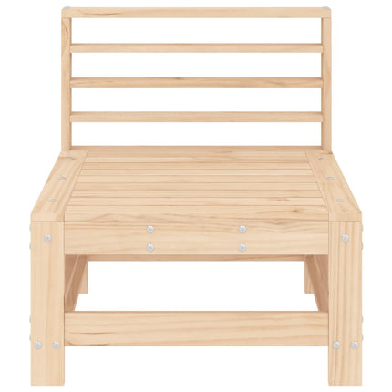 Patio Middle Sofa Solid Wood Pine