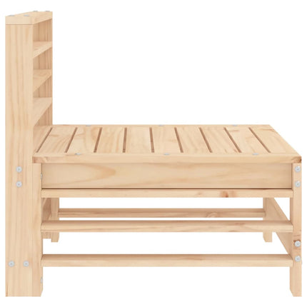 Patio Middle Sofa Solid Wood Pine