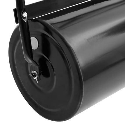 Garden Lawn Roller Push Black 16.6 gal Iron and Steel