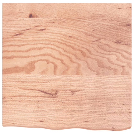 Bathroom Countertop Light Brown 23.6"x23.6"x(0.8"-1.6") Treated Solid Wood
