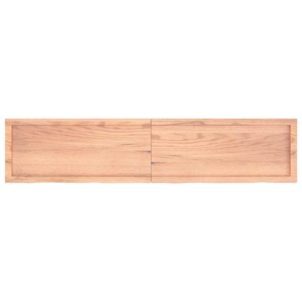 Bathroom Countertop Light Brown 70.9"x15.7"x(0.8"-1.6") Treated Solid Wood