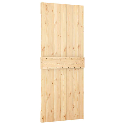 Door NARVIK Natural 33.46 x 82.68 in Solid Pine Wood