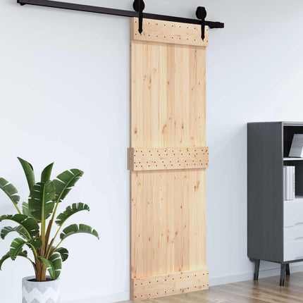 Door NARVIK Natural 33.46 x 82.68 in Solid Pine Wood