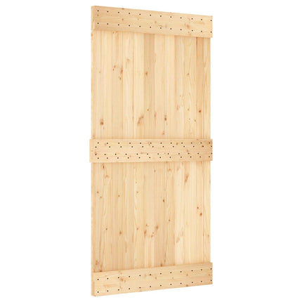 Door NARVIK Natural 39.37 x 82.68 in Solid Pine Wood