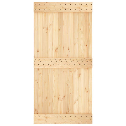 Door NARVIK Natural 39.37 x 82.68 in Solid Pine Wood