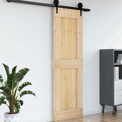 Door NARVIK Natural 27.56 x 82.68 in Solid Pine Wood