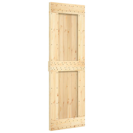 Door NARVIK Natural 27.56 x 82.68 in Solid Pine Wood
