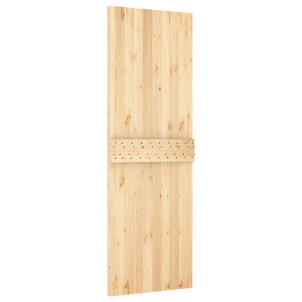 Door NARVIK Natural 27.56 x 82.68 in Solid Pine Wood