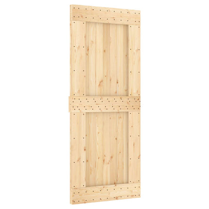 Door NARVIK Natural 33.46 x 82.68 in Solid Pine Wood