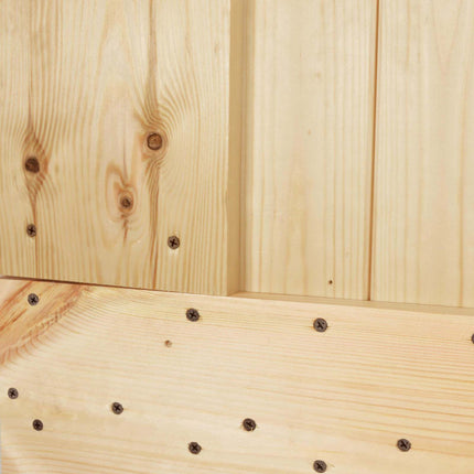 Door NARVIK Natural 35.43 x 82.68 in Solid Pine Wood