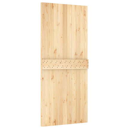 Door NARVIK Natural 35.43 x 82.68 in Solid Pine Wood