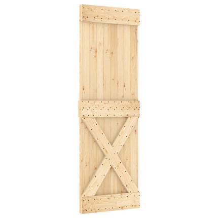 Door NARVIK Natural 27.56 x 82.68 in Solid Pine Wood