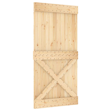 Door NARVIK Natural 39.37 x 82.68 in Solid Pine Wood