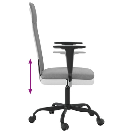 Office Chair Light Gray Fabric