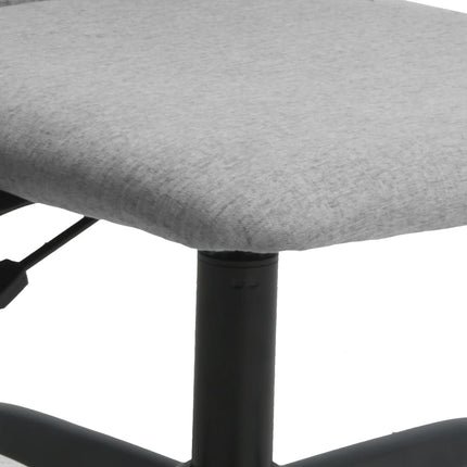 Office Chair Light Gray Fabric