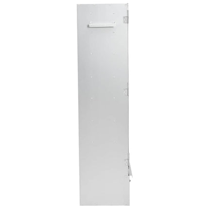 BBQ Oven Smoker with Wood Chips 17.5"x11.4"x43.3" Galvanized Steel