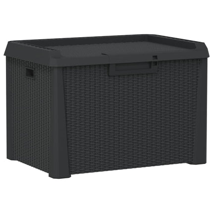 Patio Storage Box Anthracite 33 gal PP