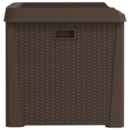 Patio Storage Box Brown 33 gal PP