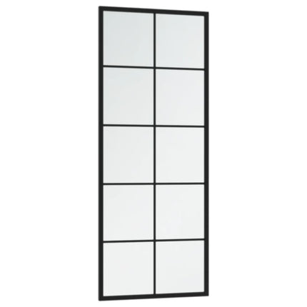 Wall Mirrors 2 pcs Black 39.4"x15.7" Metal