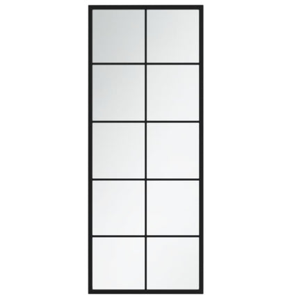 Wall Mirrors 2 pcs Black 39.4"x15.7" Metal