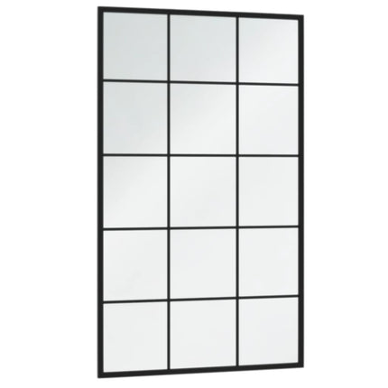 Wall Mirrors 2 pcs Black 39.4"x23.6" Metal