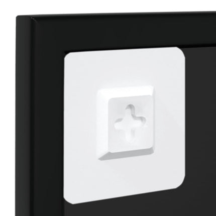 Wall Mirrors 2 pcs Black 39.4"x23.6" Metal