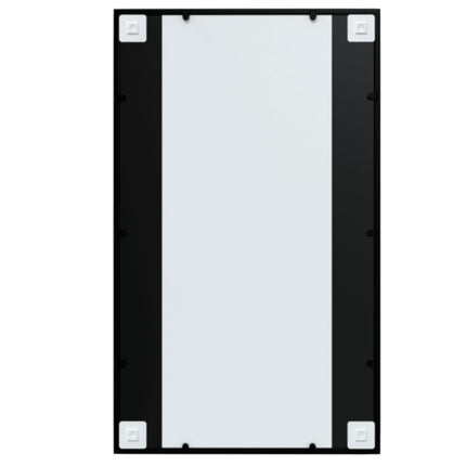 Wall Mirrors 6 pcs Black 39.4"x23.6" Metal