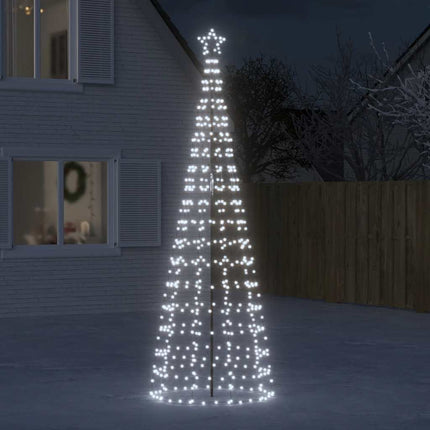LED Christmas Tree with Spikes 570 LEDs Cold White 118.1