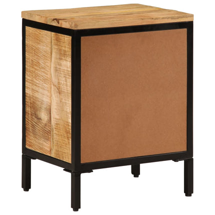 Bed Cabinet 15.7"x11.8"x20.7" Solid Rough Wood Mango