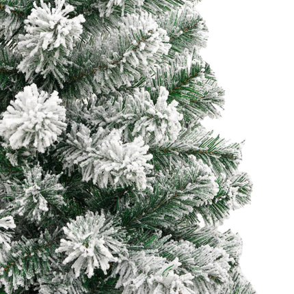 Artificial Hinged Christmas Tree with Flocked Snow 70.9